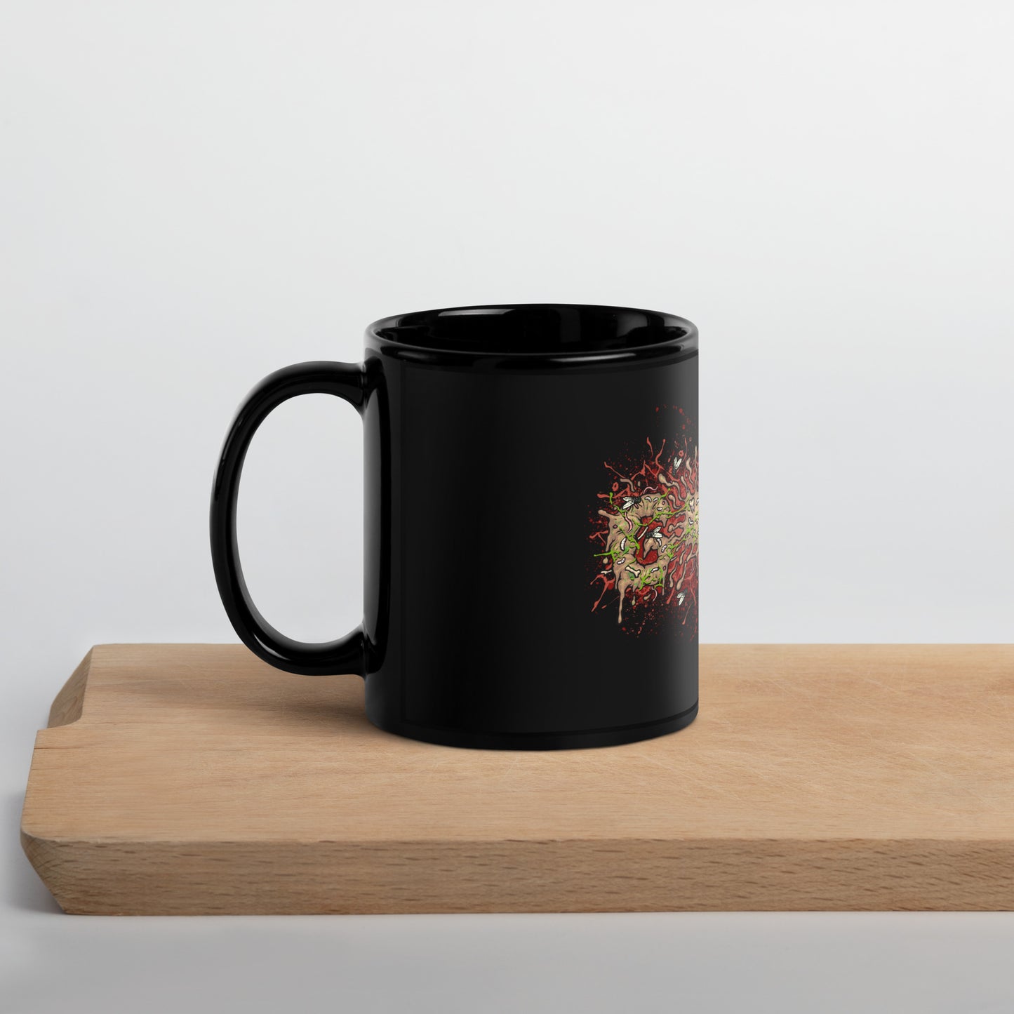 Shitty Black Glossy Mug