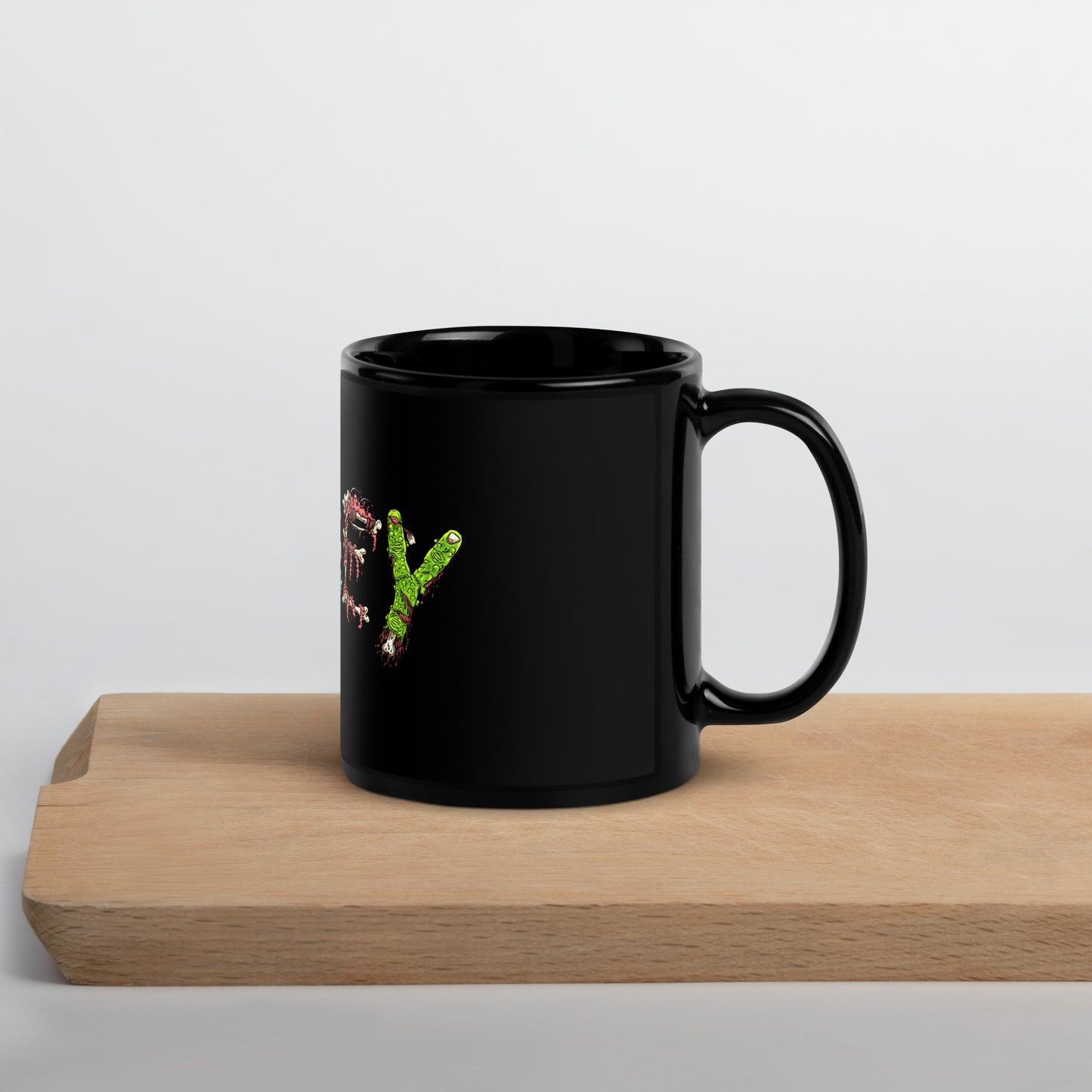 Gorey Black Glossy Mug