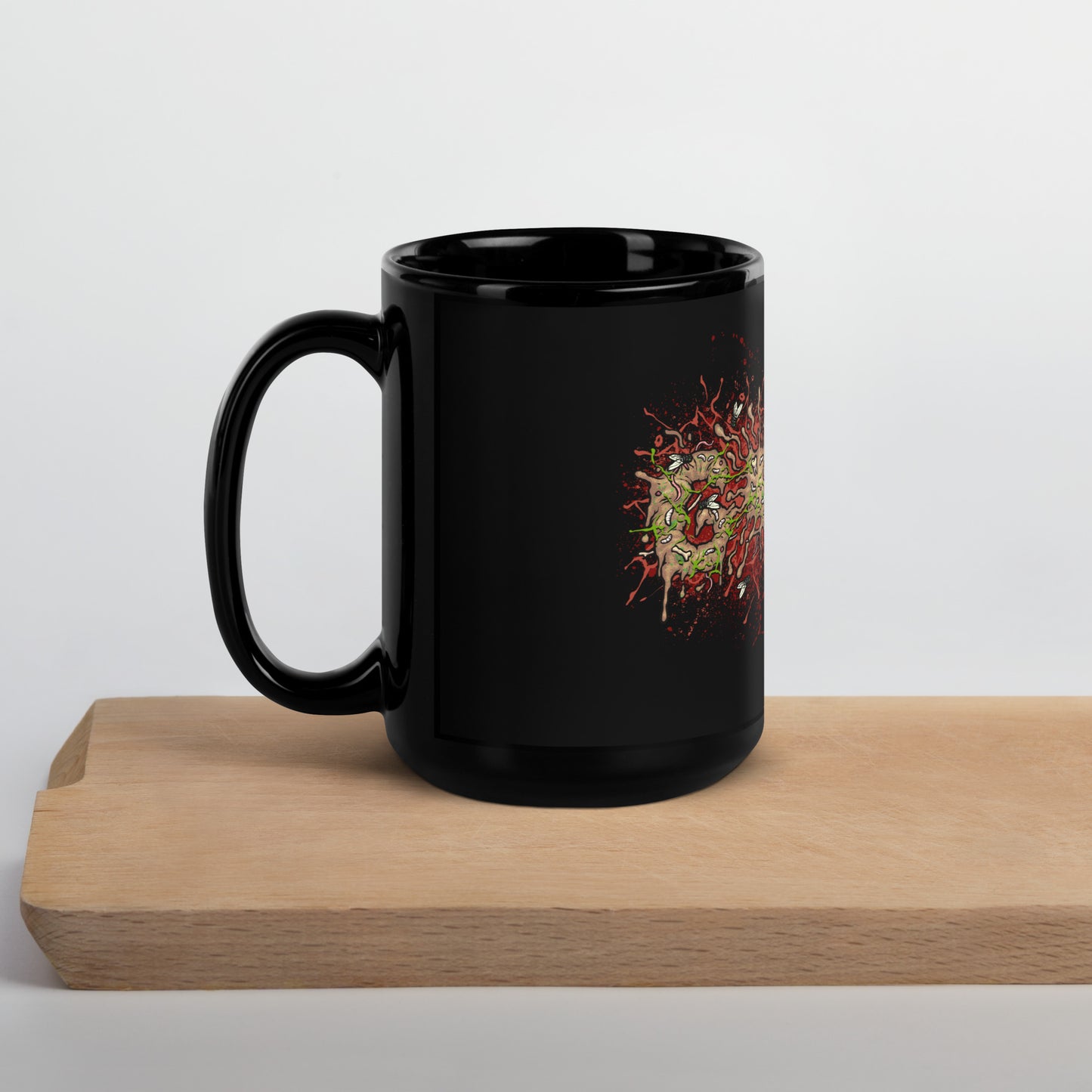 Shitty Black Glossy Mug